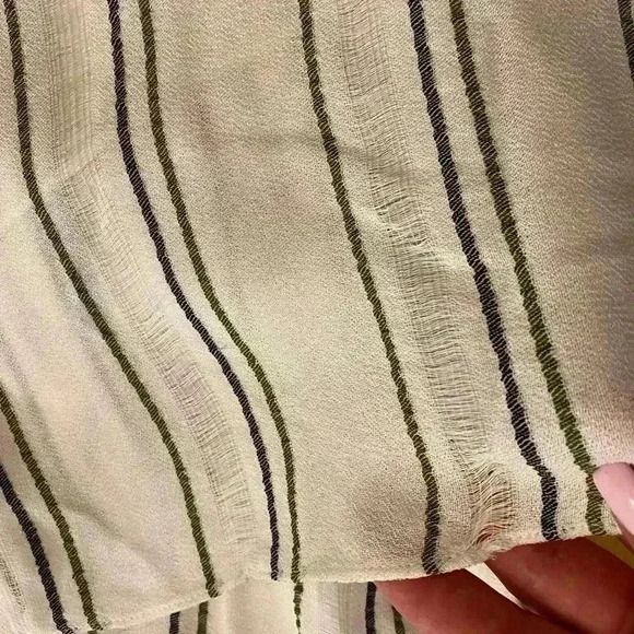 Womens Palazzo Striped Wide Leg Flowing white black pockets Proenza Schouler 6 - Picture 11 of 11